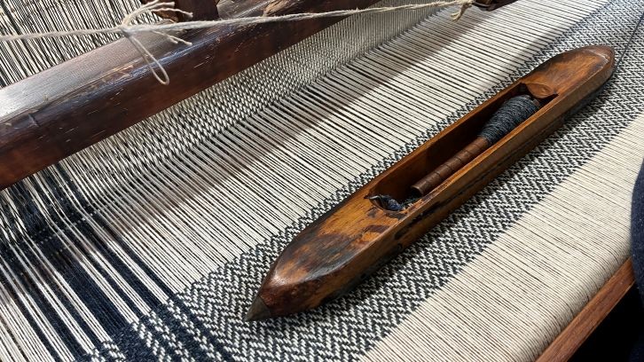 Shuttle on loom